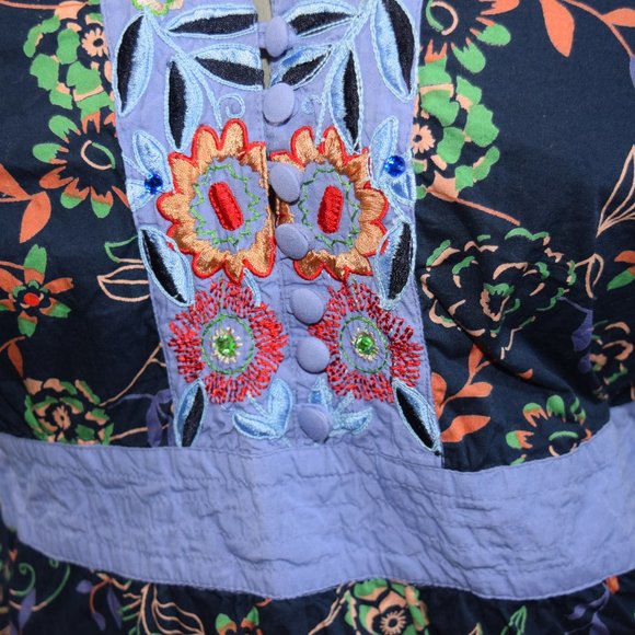 Jessi L Pullover Floral Blouse, Embroidered Size 2X - Picture 6 of 12